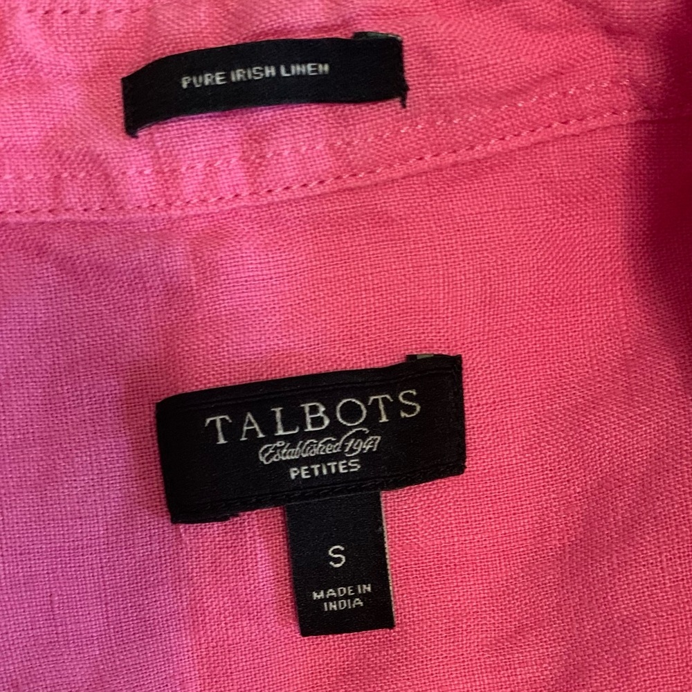 Talbots Linen Blouse - Picture 3 of 5
